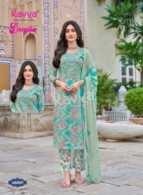 KAVYA DEEPIKA Vol-68 Premium Straight Kurti Pant Nazleen Dupatta  kurti pant with dupatta Catalogs