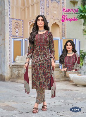 KAVYA DEEPIKA Vol-68 Premium Straight Kurti Pant Nazleen Dupatta  kurti pant with dupatta Catalogs