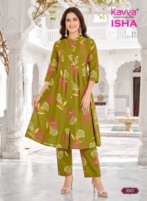 KAVYA ISHA VOL. 3 Vatican Printed Cord Set with Pleated Top and Pants co ord set catalogs