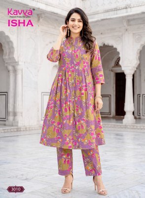 KAVYA ISHA VOL. 3 Vatican Printed Cord Set with Pleated Top and Pants co ord set catalogs