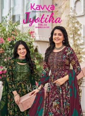 KAVYA JYOTIKA Vol. 44 – Capsule Foil Print Umbrella Cut Suit with  Dupatta wholesale catalogs