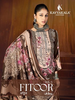 KAVYA KALA Couture FITOOR Vol-5 Woollen Pashmina Dress Material  