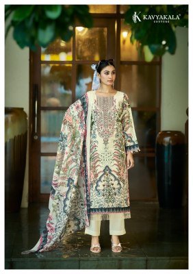 KAVYA KALA Couture RIHAANA Vol-17 Designer Lawn Cotton 3-Piece Suit Set dress material catalogs