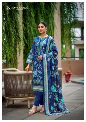 KAVYA KALA Couture RIHAANA Vol-17 Designer Lawn Cotton 3-Piece Suit Set dress material catalogs