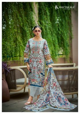 KAVYA KALA Couture RIHAANA Vol-17 Designer Lawn Cotton 3-Piece Suit Set dress material catalogs