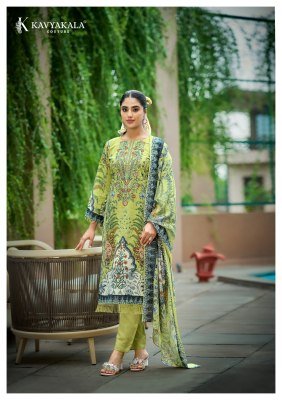 KAVYA KALA Couture RIHAANA Vol-17 Designer Lawn Cotton 3-Piece Suit Set dress material catalogs