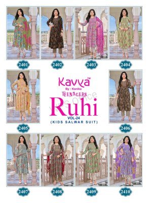 KAVYA Ruhi Vol. 24 Teenage Kurti Pant with Dupatta kurti pant with dupatta Catalogs