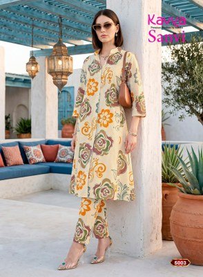 KAVYA SANVI Vol-5 Premium Heavy Cotton Flex A-Line Cord Set co ord set catalogs