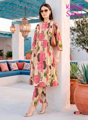 KAVYA SANVI Vol-5 Premium Heavy Cotton Flex A-Line Cord Set co ord set catalogs