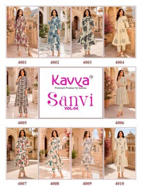KAVYA Sanvi Vol. 4  Heavy Cotton Co-Ord Set co ord set catalogs