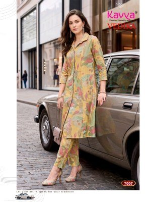 KAVYA VEDIKA Vol-7 Premium Capsule Foil A-Line Cord Set with Pocket co ord set catalogs