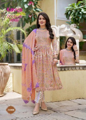 Kavya Zeenat Vol 31 Nayra Cut Capsule Foil Print Suit Set  Embroidered Chanderi Dupatta And Comfort Fit Pants Wholesale readymade suit catalogs
