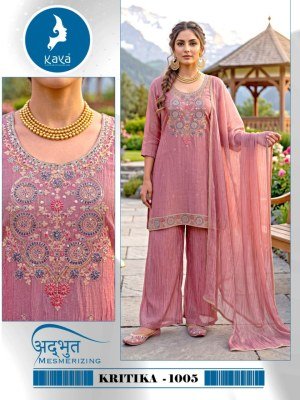 KAYA KURTI KRITIKA 3-Piece Short Salsa Suit Set wholesale catalogs