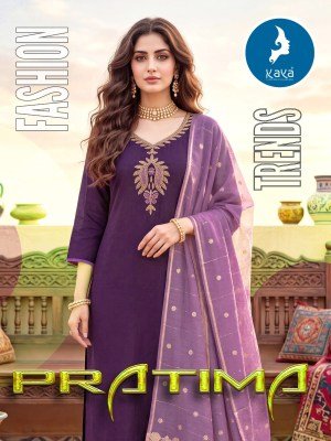 KAYA KURTI PRATIMA 3-Piece Straight Cut Suit with Dupatta wholesale catalogs