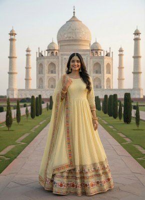 Royal KB D NO 3307 Bridal Anarkali Gown Georgett  Catalogue Pcs Wholesale Rate  fancy Anarkali suit catalogs