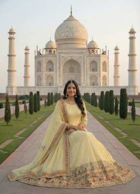 Royal KB D NO 3307 Bridal Anarkali Gown Georgett  Catalogue Pcs Wholesale Rate  fancy Anarkali suit catalogs