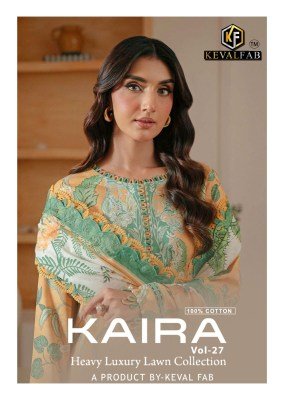 KEVAL FAB KAIRA Vol 27 Exclusive Collection Karachi Luxury Designs Wholesale kurtis catalogs
