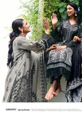 KIMORA Amber Vol-98 Pure Muslin Dress Material with Resham Embroidery & Chinon Dupatta dress material catalogs