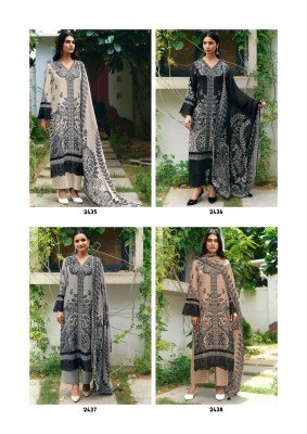 KIMORA Amber Vol-98 Pure Muslin Dress Material with Resham Embroidery & Chinon Dupatta dress material catalogs