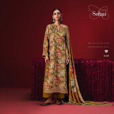 KIMORA Sohni Gulaab Vol-102 Kanjivaram Digital Print Dress Material  dress material catalogs