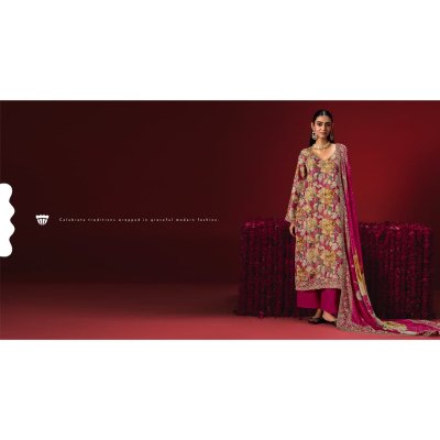KIMORA Sohni Gulaab Vol-102 Kanjivaram Digital Print Dress Material  dress material catalogs