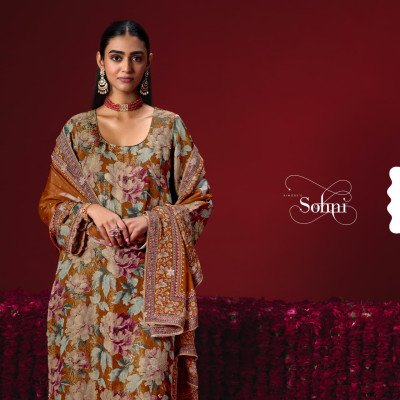 KIMORA Sohni Gulaab Vol-102 Kanjivaram Digital Print Dress Material  dress material catalogs