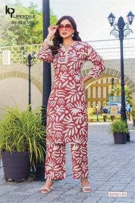 KP Lifestyle Meher Vol 3 Rayon Kurti Pant Set kurtis catalogs