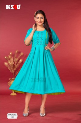 KS4U Ahmadabad by Nayantara ghera kurti catalog with fancy designed at affordable rate  kurtis catalogs