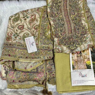 KT -122 by Shree Fab Pure Viscose Maslin digital printed unstitched suit catalogue with low range salwar kameez catalogs