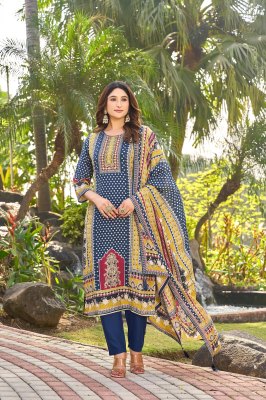 KT 126 by shree fab Pure Muslin digital printed Salwar Kameez collection on Amavi Expo salwar kameez catalogs