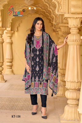 KT 136 A by Sharee Fab Pure Digital Printed Dress material catalogue at wholesaler rate Shree fab