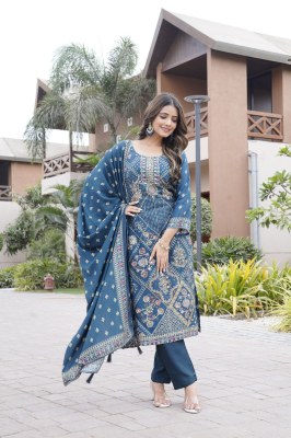 KT 241 by Shree Fab Pure viscous Maslin digital print with aari and hand work unstitched suit catalogue in low rate salwar kameez catalogs