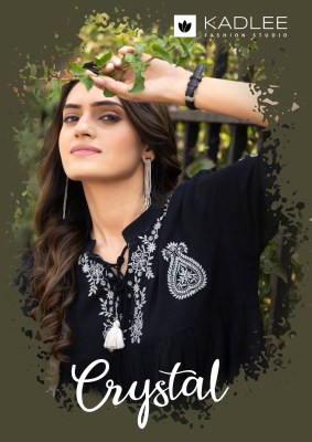 Kadlee Crystal Collection Rayon Wrinkle Thread And Handwork Tops Wholesale wholesale catalogs
