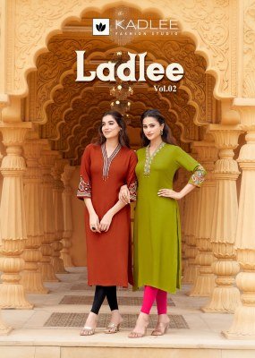 Kadlee Ladlee Vol 2 Heavy Rayon Kurti with Thread & Handwork (S–3XL) wholesale catalogs