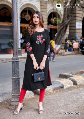 Kadlee Ladlee Vol-3 Heavy Rayon Embroidered Kurti Collection kurtis catalogs