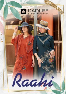 Kadlee Raahi Roman Silk Readymade Suit with Chanderi Dupatta 