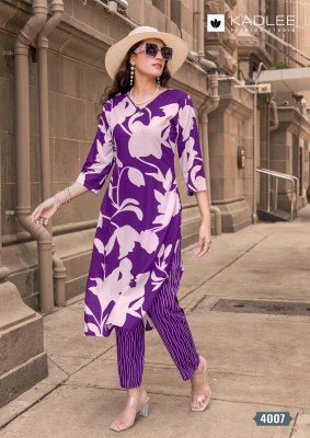 Kadlee Rangoli Vol 2 Rayon Print Coord Set Stylish Rayon Kurti And Bottom 6 Designs  Ethnic Wear Wholesale kurtis catalogs