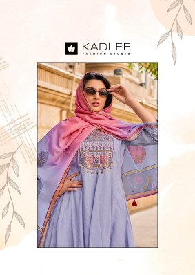 Kadlee Roopam Mull Chanderi Kurti Pant Set with Dupatta (S–3XL) kurti pant with dupatta Catalogs
