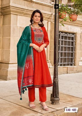 Kadlee Roopam Mull Chanderi Kurti Pant Set with Dupatta (S–3XL) kurti pant with dupatta Catalogs