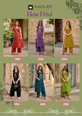 Kadlee Rose Petal Dhabu Cotton Kurti Pant Set with Khatli Work (S–3XL) kurtis catalogs