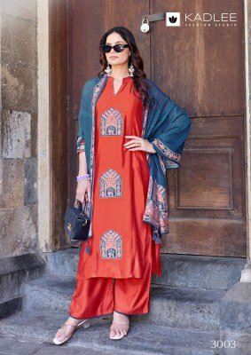 Kadlee Royal Queen Gajji Silk Readymade Suit Set readymade suit catalogs