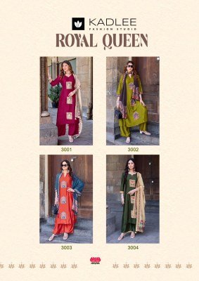 Kadlee Royal Queen Gajji Silk Readymade Suit Set readymade suit catalogs