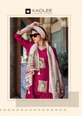 Kadlee Royal Queen Gajji Silk Readymade Suit Set readymade suit catalogs