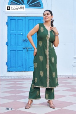 Kadlee Saavi Vol 2 Rayon Print Readymade Kurti Pant Set kurtis catalogs