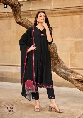 Kadlee SaiRaa Designer Pure Muslin Suit Set with Thread & Handwork and Chanderi Dupatta readymade suit catalogs