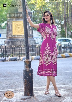 Kadlee Signature Design 5 Rayon Print Wholesale Catalog kurtis catalogs