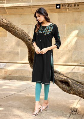 Kadlee Suchitra Heavy Rayon Kurti with Thread & Handwork kurtis catalogs