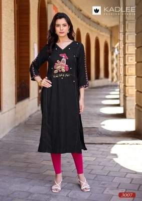 Kadlee Yashvi Vol-2 Heavy Rayon Kurti with Thread & Handwork kurtis catalogs