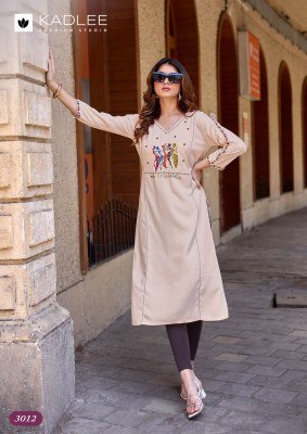 Kadlee Yashvi Vol-2 Heavy Rayon Kurti with Thread & Handwork kurtis catalogs