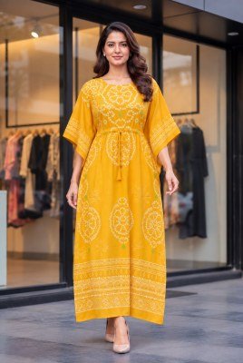 Kaftan Vol-9.0 Long Heavy French Crape Printed Kaftan Free Size kurtis